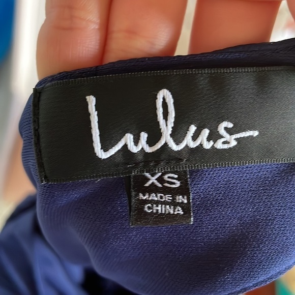 Lulu's Dance it out navy blue pleated dress - Picture 8 of 8